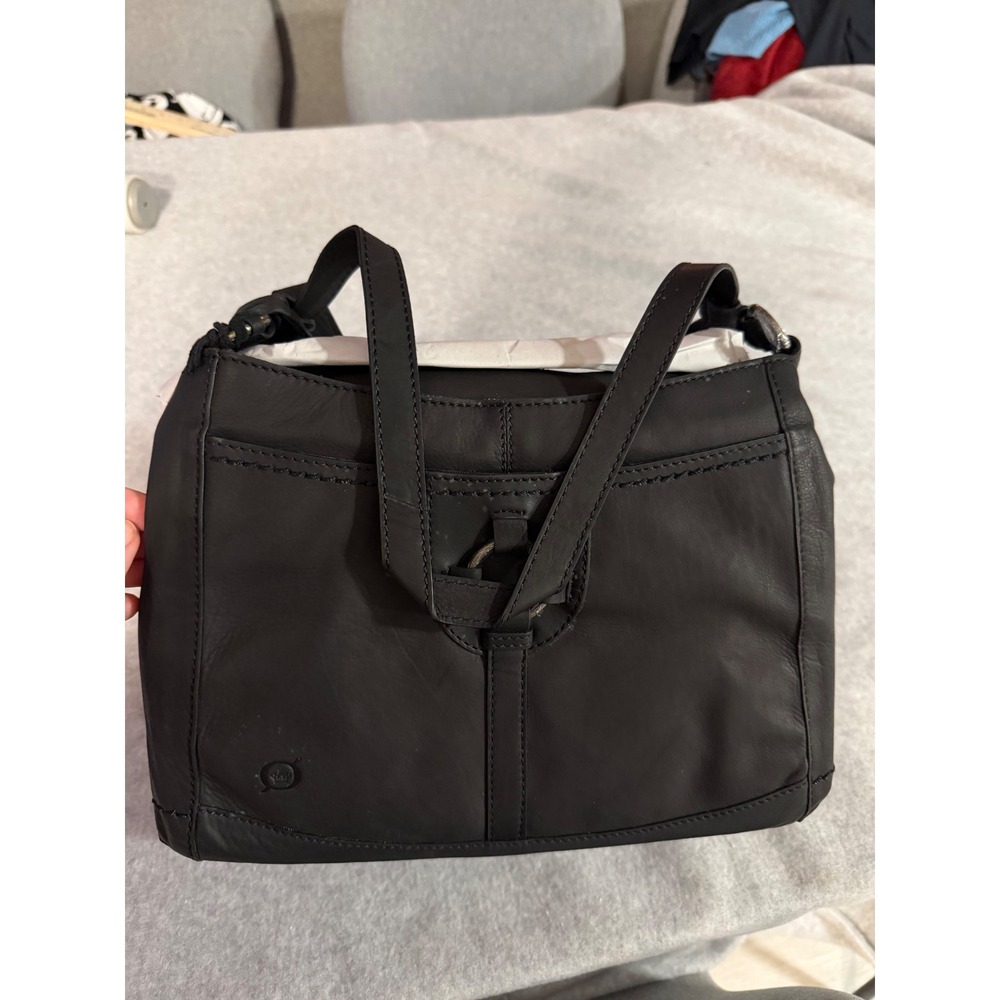 Born Conlan Black Genuine Leather Shoulder Bag NWT Handbag CONLAN01P-42-AB1